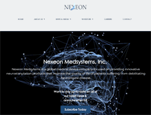 Tablet Screenshot of nexeonmed.com
